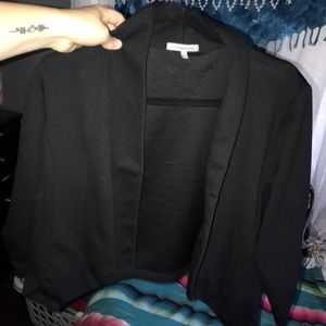 Black cropped blazer